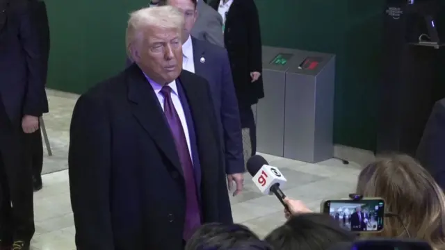 Trump speaking to reporters