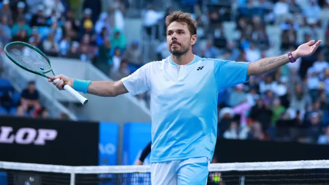 Stan Wawrinka celebrates