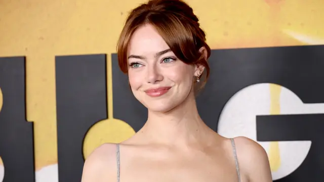 Emma Stone attends Focus Features' "Bugonia" New York Premiere at Museum of Modern Art on October 21, 2025 in New York City.