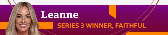 A banner reading Leanne Series 3 Winner, Faithful