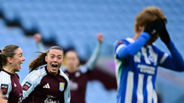 Seike reacts to Hanson's winner for Villa last time out