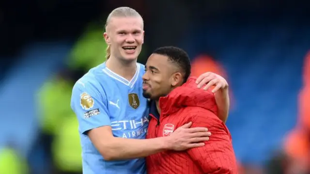 Erling Haaland and Gabriel Jesus