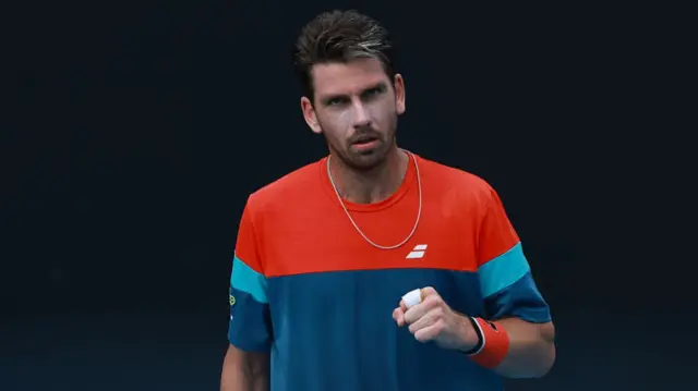 Cameron Norrie in action