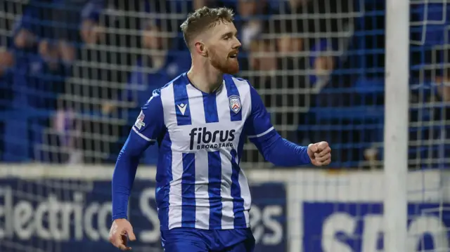 McGonigle celebrating