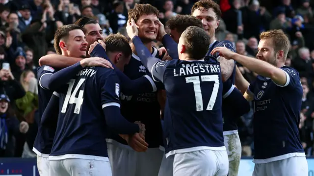 Millwall celebrate goal