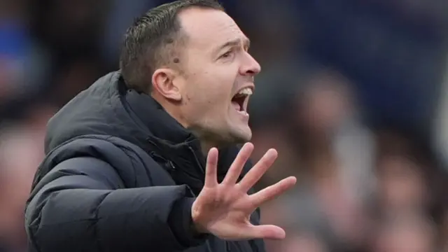 Chris Davies shouts
