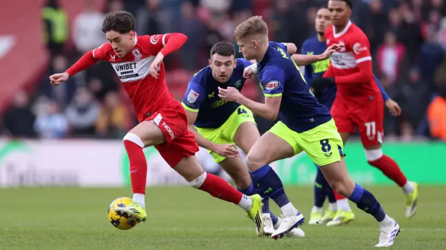Middlesbrough v Preston match action