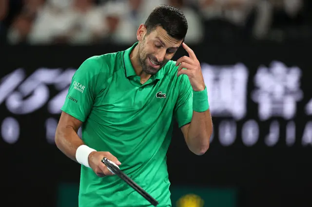 Novak Djokovic at the Australian Open