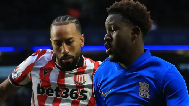 Birmingham v Stoke match action