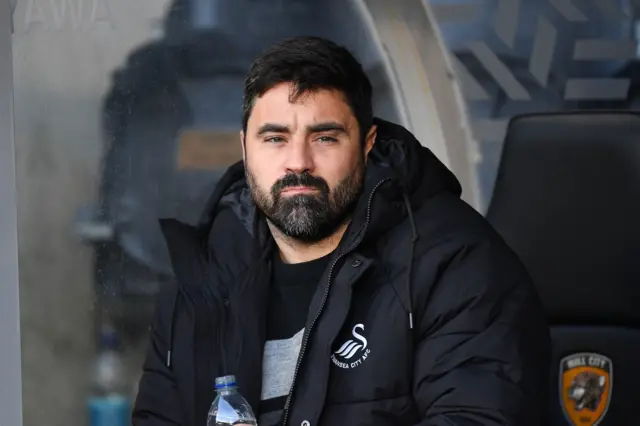 Vitor Matos in the dugout at Hull