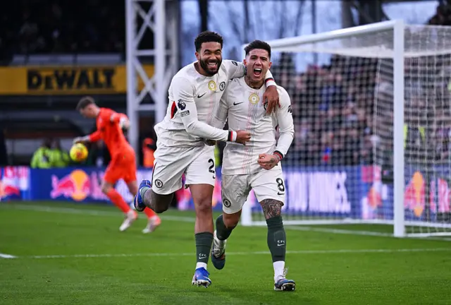 Enzo Fernandez celebrating penalty goal