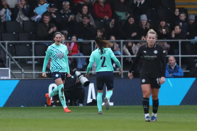 Freya Godfrey celebrates