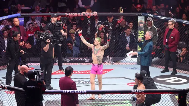 Sean O'Malley celebrates victory