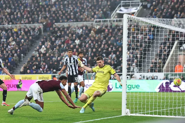 Ollie Watkins scoring a goal
