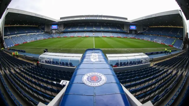 A general view of Ibrox Stadium