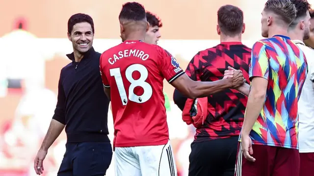 Mikel Arteta after Arsenal's win at Man Utd on opening weekend of 25-26 season