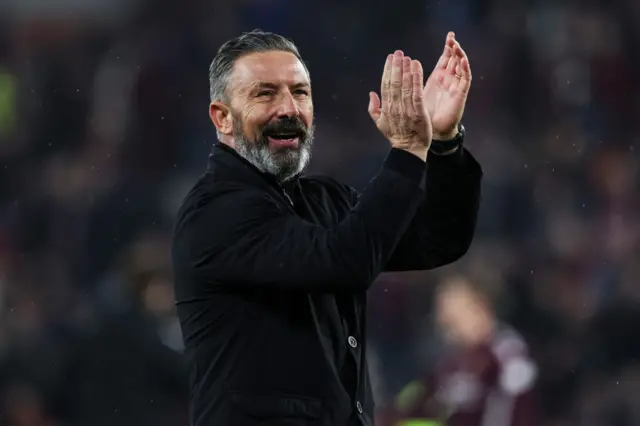 Hearts head coach Derek McInnes