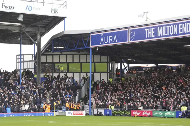 Portsmouth and Southampton fans in the stands