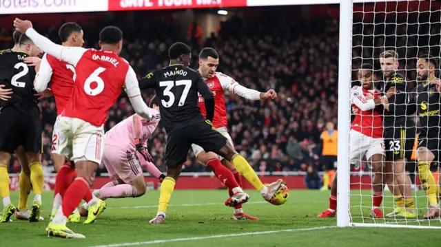 Merino scoring for arsenal