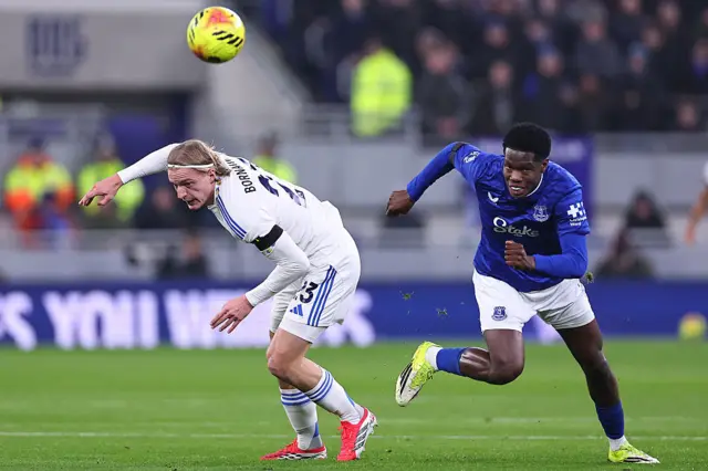 Bornauw is tackled by Barry