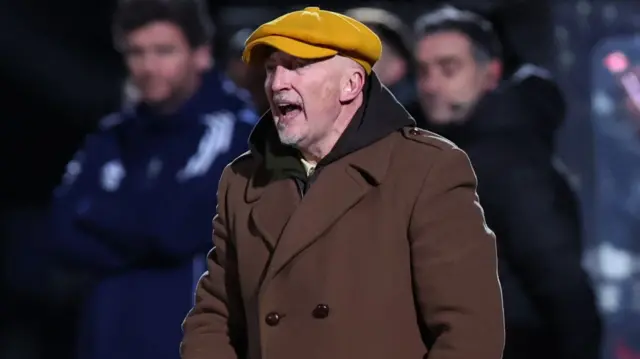 Swindon manager Ian Holloway on the touchline during the 3-2 FA Cup loss at Salford