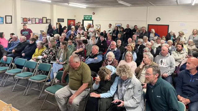 Over 150 people attended a public meeting in Penygroes in April 2025 to discuss the area's health facilities