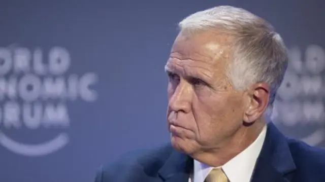 Thom Tillis, Senator from North Carolina, pictured at the World Economic Forum
