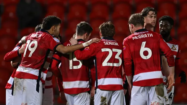 Doncaster celebrate