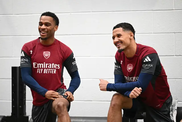 Jurrien Timber and William Saliba