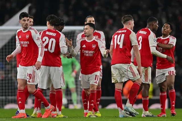 Gabriel Martinelli of Arsenal celebrates