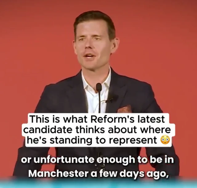 Screenshot of Matt Goodwin speaking about Manchester
