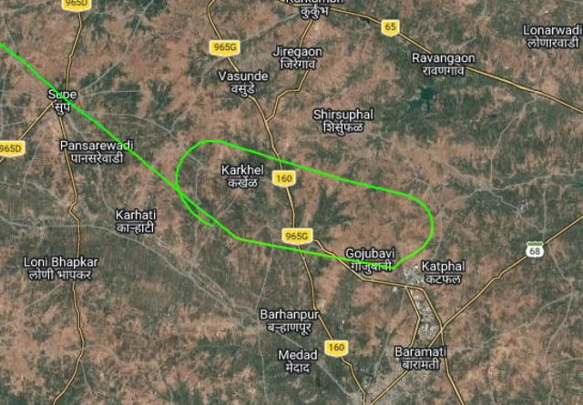Flight tracking data shows the plane trying to land twice