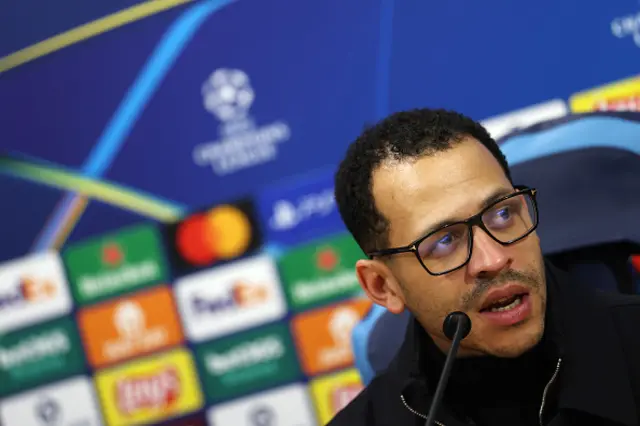 Liam Rosenior, Manager of Chelsea, speaks to the media