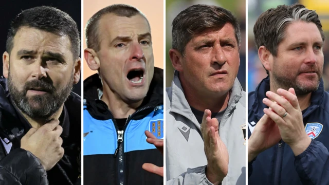 David Healy, Oran Kearney, Declan Devine and Ruaidhri Higgins