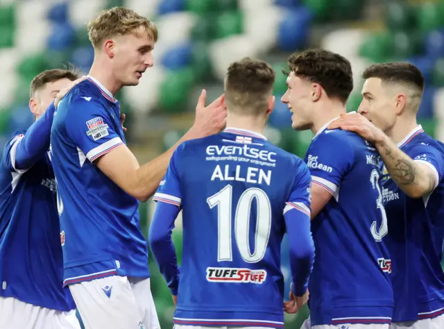 Isaac Baird celebrates