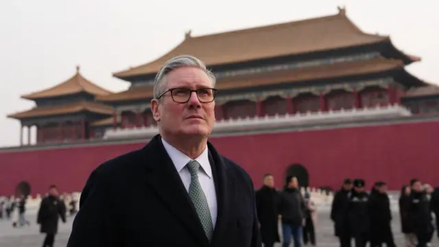 Prime Minister Sir Keir Starmer during a tour of the Forbidden City in Beijing