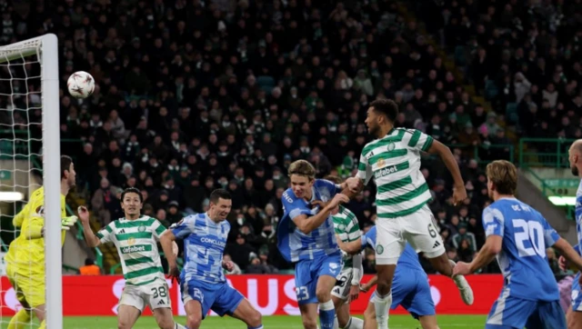 Celtic's Auston Trusty scores their fourth goal