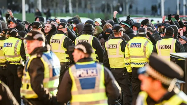 Celtic fans protest