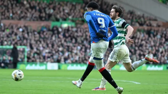 Rangers' Youssef Chermiti scores