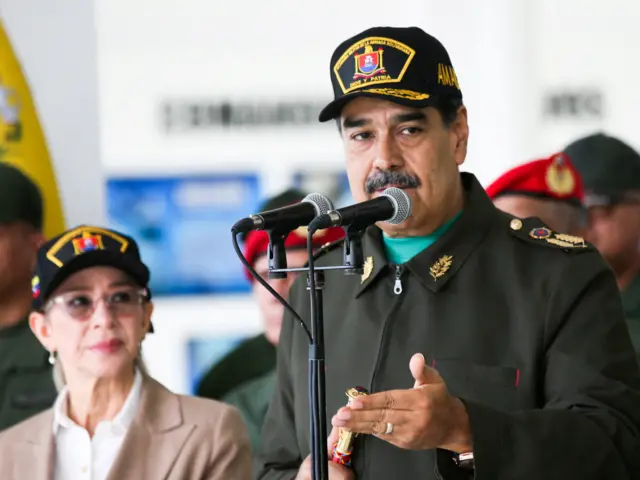 Tổng thống Venezuela Nicolas Maduro và vợ ông, Cilia Flores.