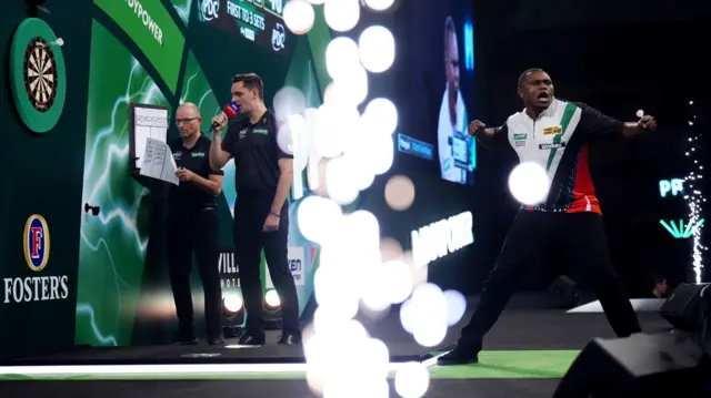 David Munyua celebrates