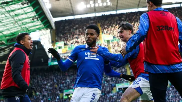 Rangers' Youssef Chermiti celebrates