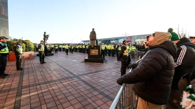 Celtic fans protest