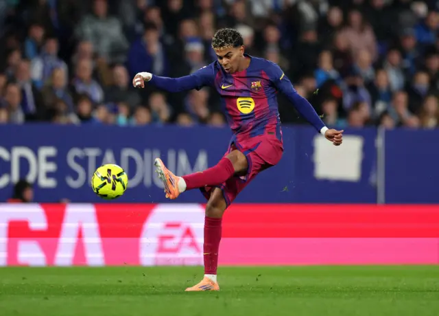 Lamine Yamal during Espanyol v Barcelona, January 3, 2026.