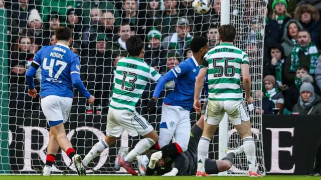 Rangers' Youssef Chermiti scores