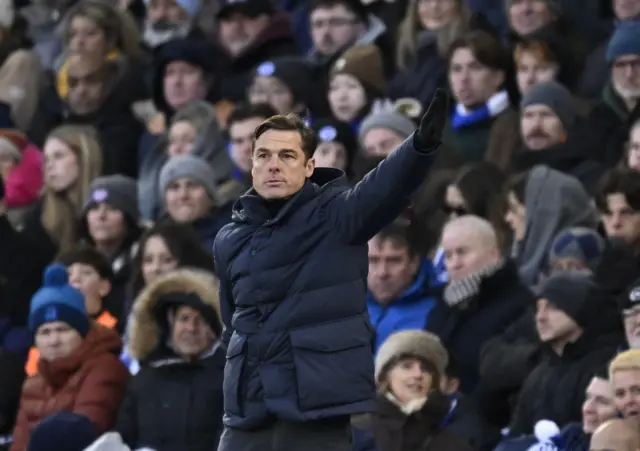 Burnley manager Scott Parker reacts
