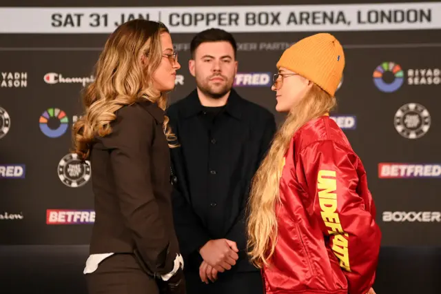 Francesca Hennessy and Ellie Bouttell face off