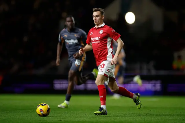 Scott Twine of Bristol City on the ball