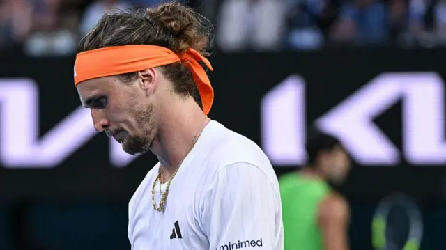 Alexander Zverev looks dejected