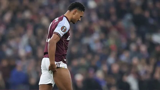 Ollie Watkins feels his hamstring